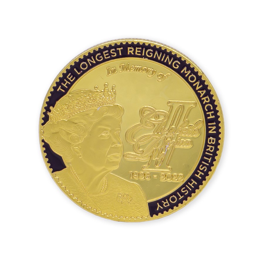 Image of Queen Coin Gold Front