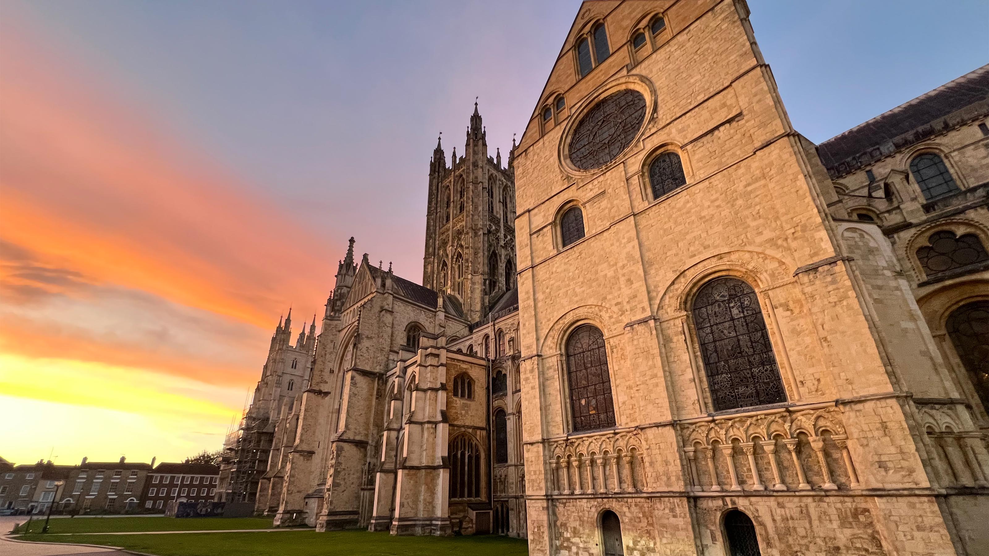 Cathedral Sunset Scale Banner