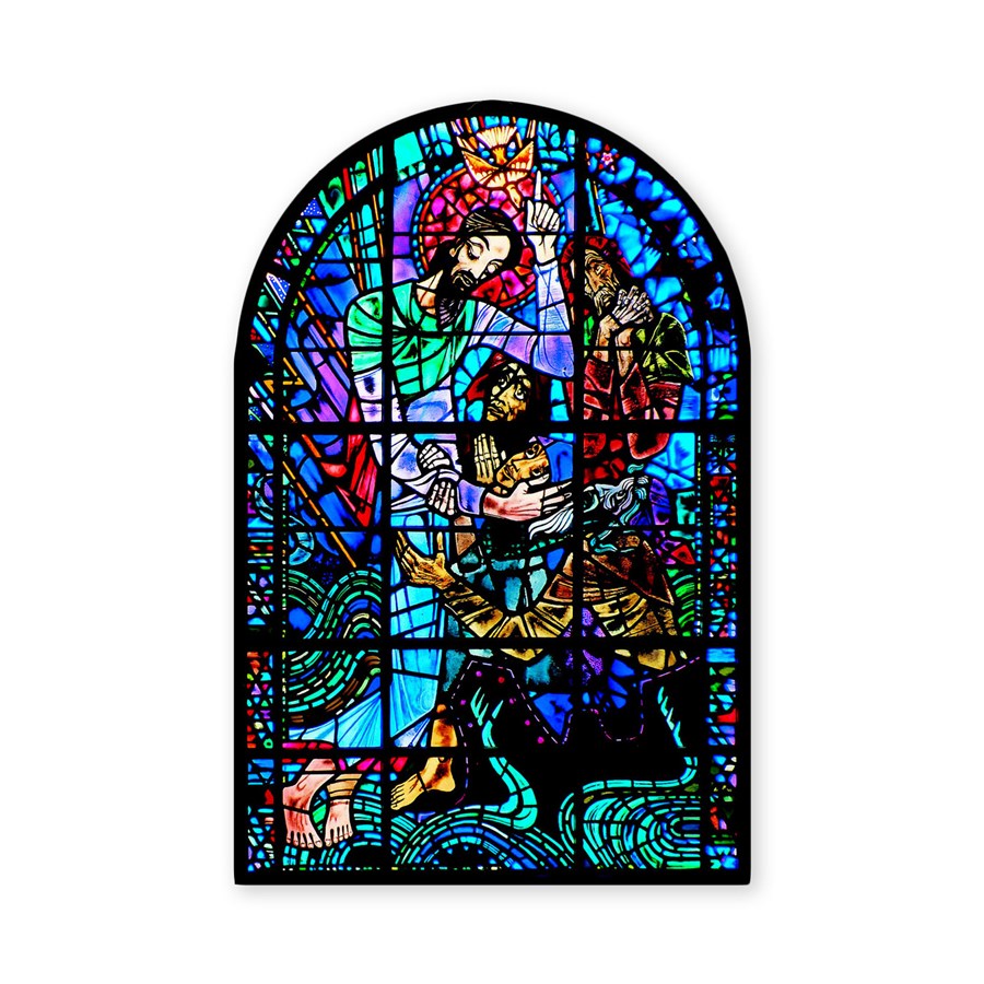 Image of Window Cling Christ Water