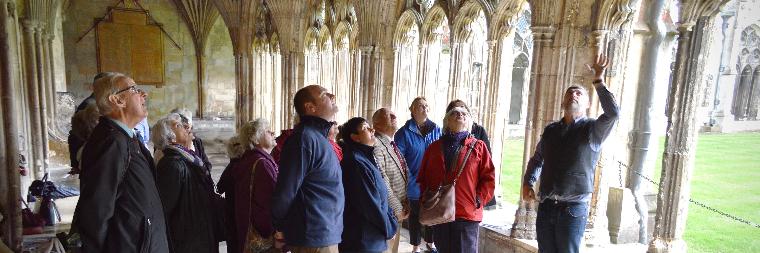 Friends In Cathedral Cloiser