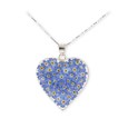 Image of Heart Necklace Forgetmenot