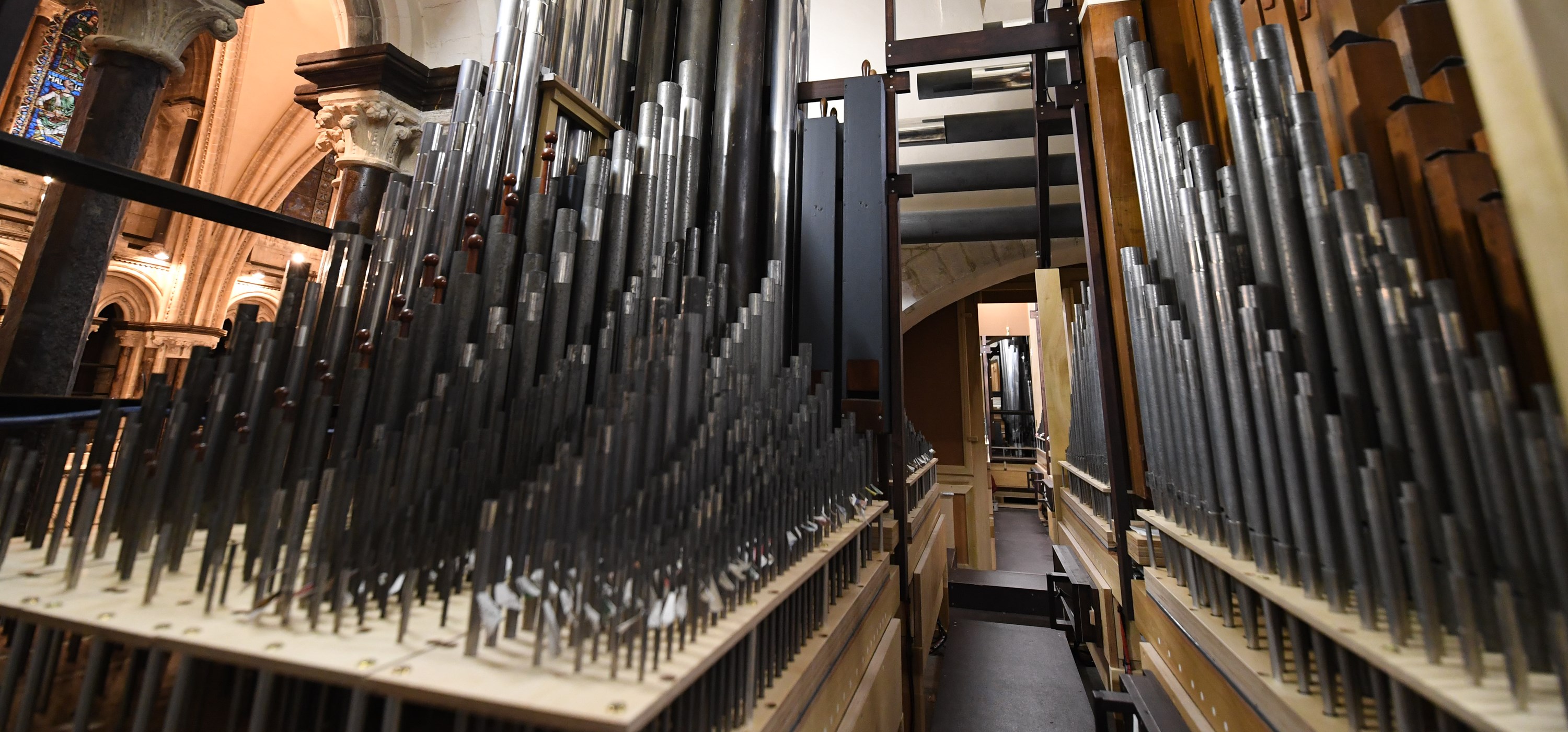 Organ Pipes in Triforium