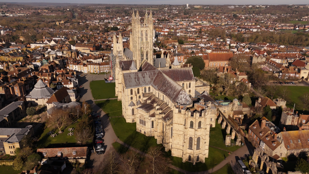 Canterbury Cathedral Aerial View (C) Canterbury Cathedral Sm