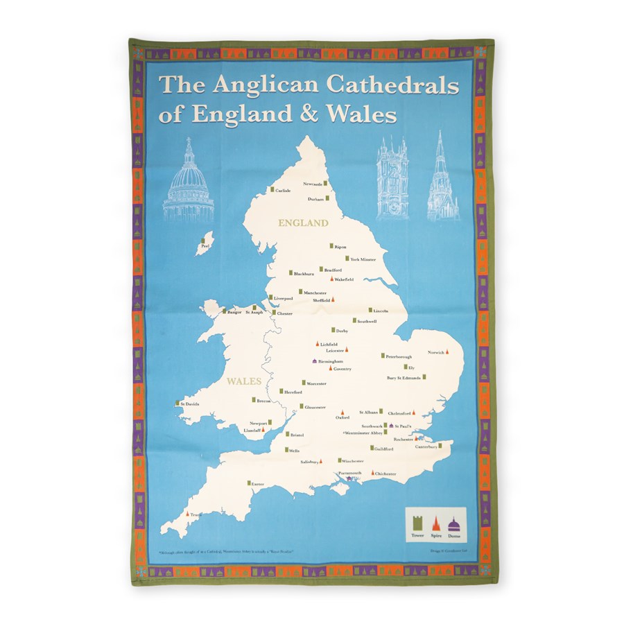 Anglican Cathedral Tea Towel | Canterbury Cathedral